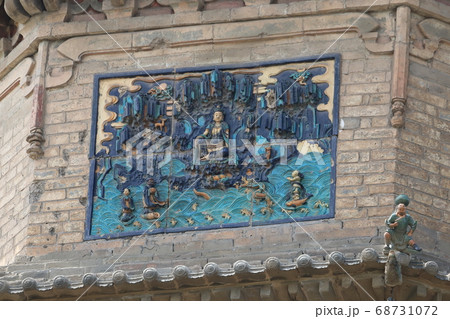 中国　山西省　陽城県　海会寺　双塔 68731072