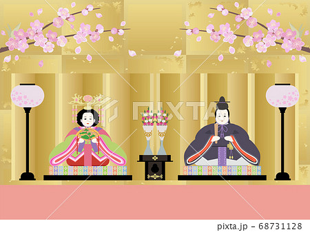 桃の節句-親王飾り/京風 68731128