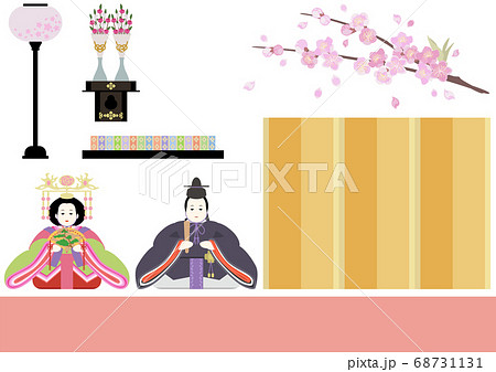 桃の節句-親王飾りセット 68731131