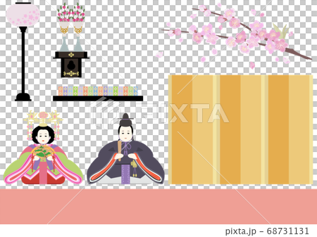 桃の節句-親王飾りセット 68731131