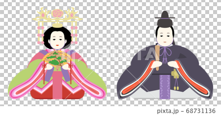 桃の節句-雛人形/京風 68731136