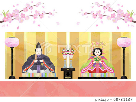 桃の節句-親王飾り 68731137