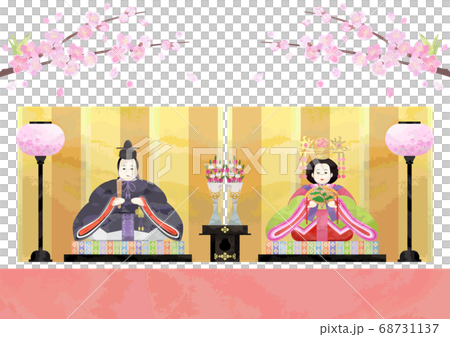 桃の節句-親王飾り 68731137