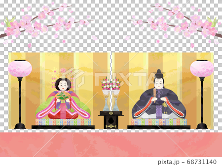 桃の節句-親王飾り/京風 68731140