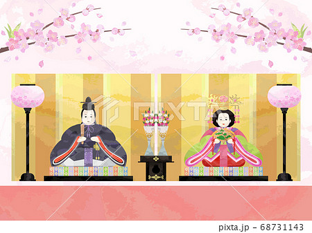 桃の節句-親王飾り 68731143