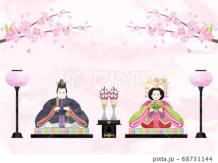 桃の節句-雛人形 68731144