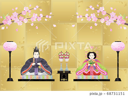 桃の節句-雛人形 68731151