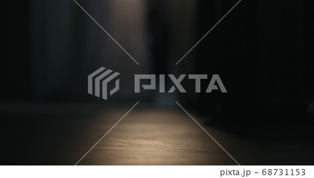 low angle shot of interior with sunset light 68731153