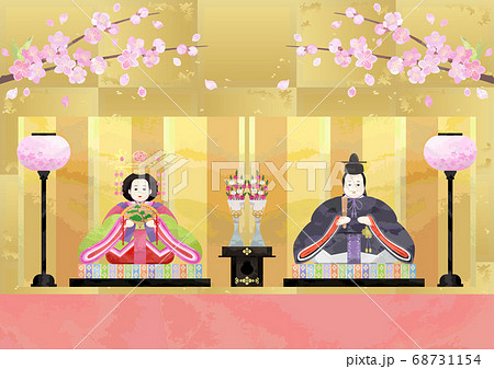 桃の節句-親王飾り/京風 68731154