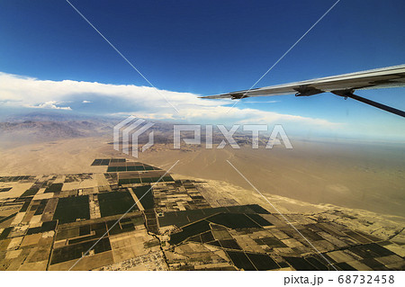 View of the flat fields on the way to the Nazca Lines 68732458