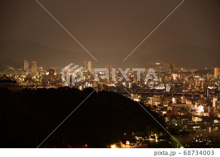 鈴が峰公園から見た夜景(広島県広島市) 68734003