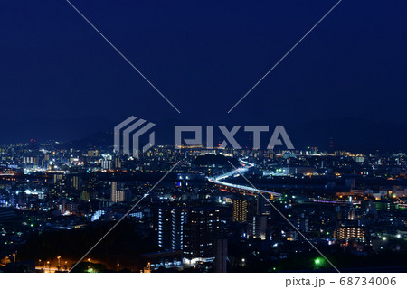 鈴が峰公園から見た夜景(広島県広島市) 鈴が峰公園から見た夜景(広島県広島市) 68734006