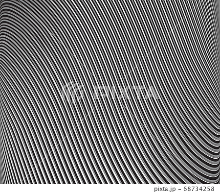 curved lines monochrome halftone black and white 68734258