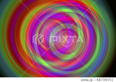 カラフルな虹色のグラデーションの渦巻きがずれている背景 ズレのイラスト素材