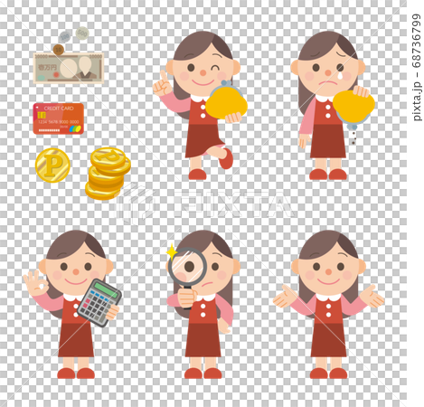 Young woman money management Young woman money management 68736799
