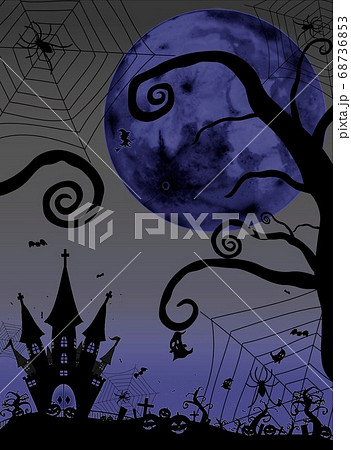 ハロウィン ダークな世界のイラスト素材