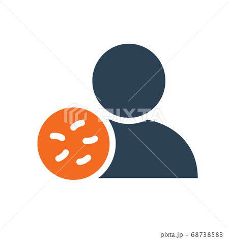User profile with bacteria line icon. Infections, coronavirus, no admittance symbol User profile with bacteria line icon. Infections, coronavirus, no admittance symbol 68738583