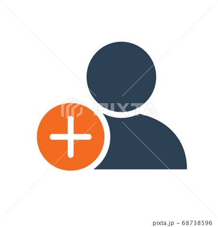 User profile with plus line icon. Add new friend, customer, follow symbol User profile with plus line icon. Add new friend, customer, follow symbol 68738596