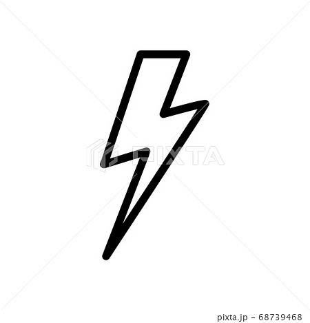 lightning bolt. Thunderbolt Line style lightning bolt. Thunderbolt Line style 68739468