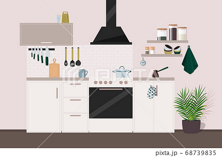 Kitchen decor, interior design and house - Stock Illustration  [106212885] - PIXTA