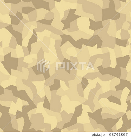 Desert camouflage of various shades of gray, beige and yellow colors 68741367