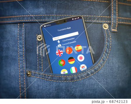 Mobile phone with language translator or mobile 68742123