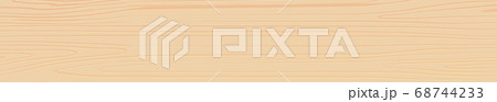 Panoramic texture of light wood with knots - 68744233