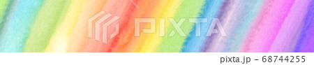 Panoramic texture realistic watercolor rainbow on Panoramic texture realistic watercolor rainbow on 68744255
