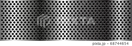 Silver perforated iron with white reflections - 68744654