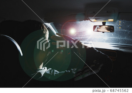 driver blinded by in the car 68745562