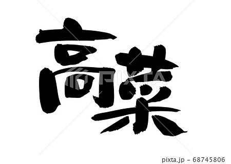 筆文字素材の手書きロゴ【高菜】 墨で書いたタカナのイラスト 筆文字素材の手書きロゴ【高菜】 墨で書いたタカナのイラスト 68745806