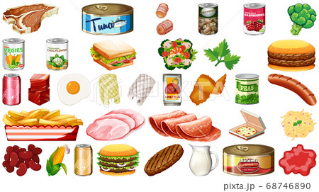 Set of food isolated 68746890