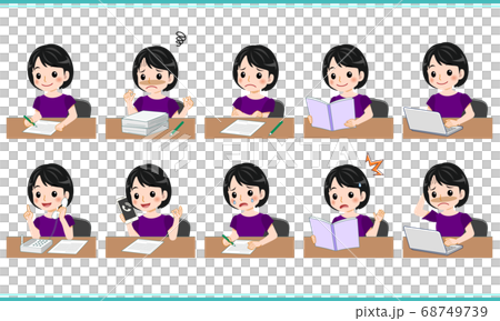 vector, vectors, desk work 68749739