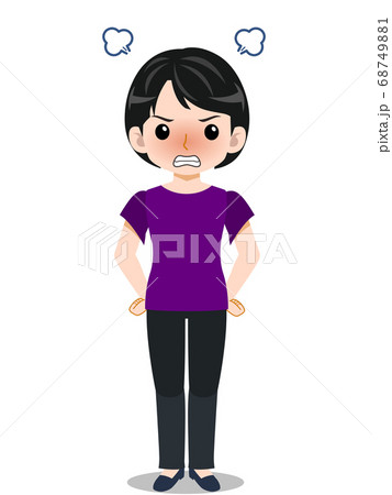 woman dressed in short sleevesB_33.eps 68749881