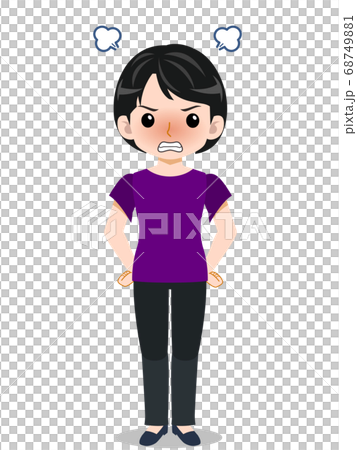 woman dressed in short sleevesB_33.eps 68749881