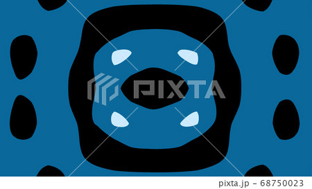 手書き風万華鏡グラフィック背景素材 68750023