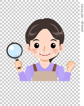 Beautiful housewife with apron Beautiful housewife with apron 68750161