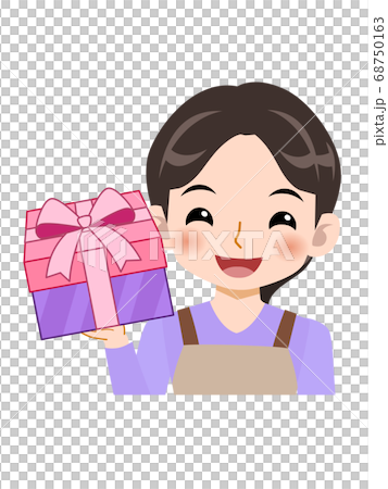 Beautiful housewife with apron Beautiful housewife with apron 68750163