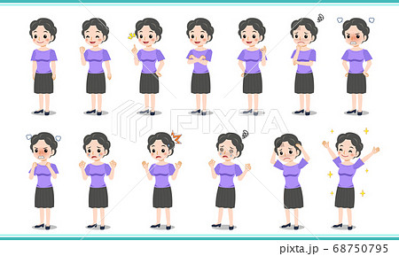 cheerful senior womanA_2.eps 68750795