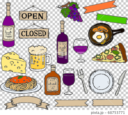 【好きなものに囲まれて居酒屋bar-グラスアート　イラスト　水彩画　原画 好きなものに囲まれて居酒屋bar-グラスアート イラスト 水彩画