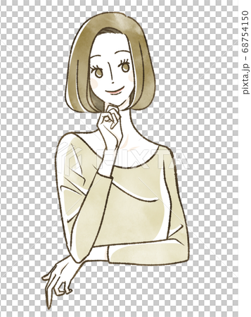 笑顔の女性 68754150