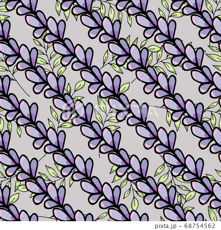 Abstract seamless floral romantic pattern for wallpaper design. Decorative textile background. Vintage floral card. Pink floral background. Doodle style texture. Summer background. Endless texture for 68754562