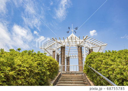 東京都立秋留台公園 展望広場のパーゴラの写真素材