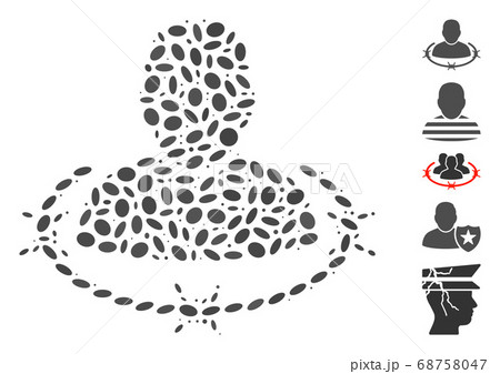 Dotted Mosaic Captured Man Dotted Mosaic Captured Man 68758047