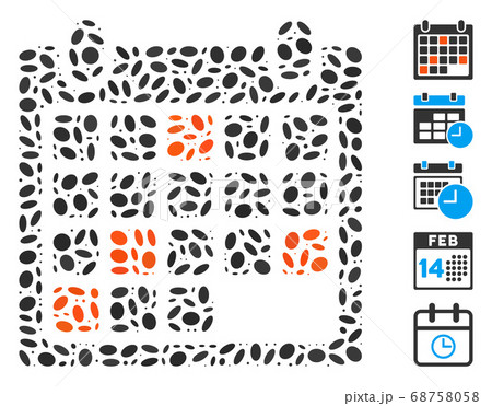 Ellipse Collage Calendar Appointment 68758058