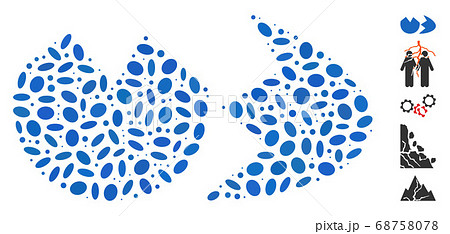 Dotted Collage Broken Eggshell 68758078