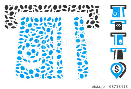 Ellipse Collage Bank Terminal 68758418