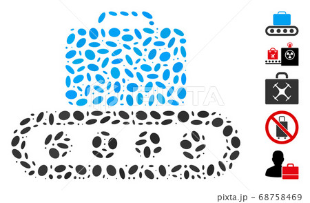 Oval Mosaic Baggage Conveyor 68758469