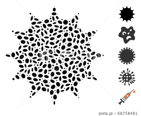 Dotted Collage Bacterium 68758481