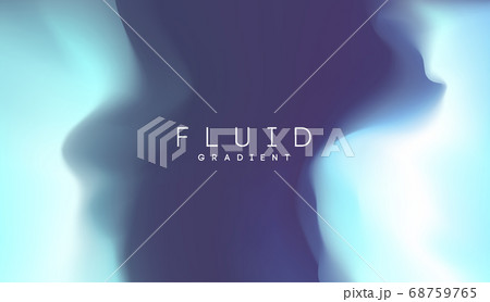 Digital gradient background. Shape holographic gradient. Liquid 3d substance. Light color gradient abstract background. Vector illustration. 68759765